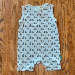 Parade organic cotton Bicycle Print Romper - 2T - EUC